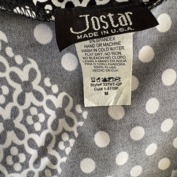 Jostar Colorblock 3/4 Sleeves Stretch Travel Knit Top Tunic - Picture 6 of 7